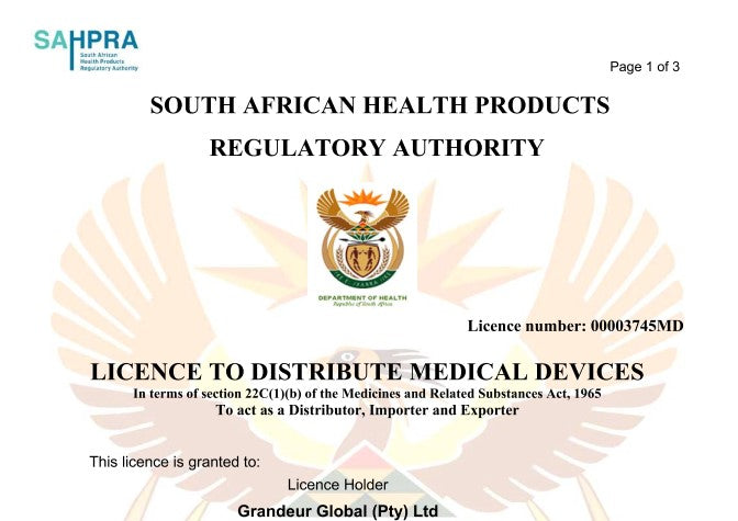 SAHPRA Approved Medical Devices