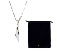 Flag on the Map of Palestine Necklace