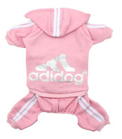 Pet Clothing - Fashionable Adidog (Pink)