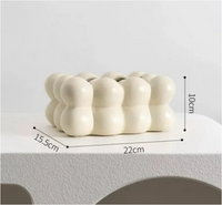 Ceramic Bubble Wall Tissue Box & Pack of 100 Grandeur Tissues