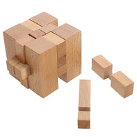 Wooden Cube Puzzle Brainteaser