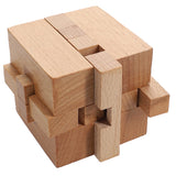 Wooden Cube Puzzle Brainteaser