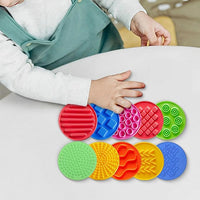 10cm Silly Pattern Silicone Sensory Pads