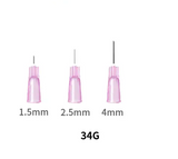 34G Hypodermic Needles - Medical Disposable Meso Needles (2.5mm)