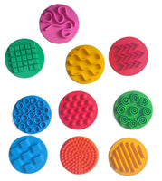 10cm Silly Pattern Silicone Sensory Pads