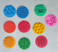 10cm Silly Pattern Silicone Sensory Pads