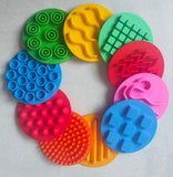 10cm Silly Pattern Silicone Sensory Pads