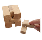 Wooden Cube Puzzle Brainteaser