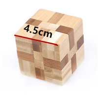 Wooden Cube Puzzle Brainteaser