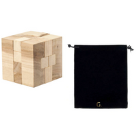 Wooden Cube Puzzle Brainteaser