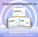 Variants of Oxygen Bubble Pods for Oxygen Facials