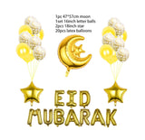 Eid Mubarak Foil Balloons & Latex Balloons