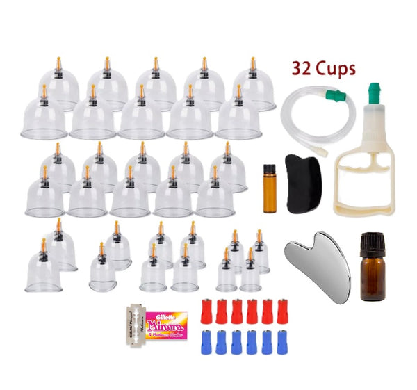 32 Cups Hijama Cupping & Lymphatic Drainage Set