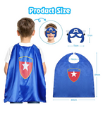 Super Hero Cape & Mask Dress-up Set - Kids Dress Up and Play Set