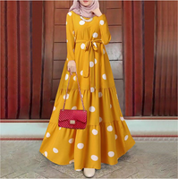 Modest Fashionable Polka Dot Dress